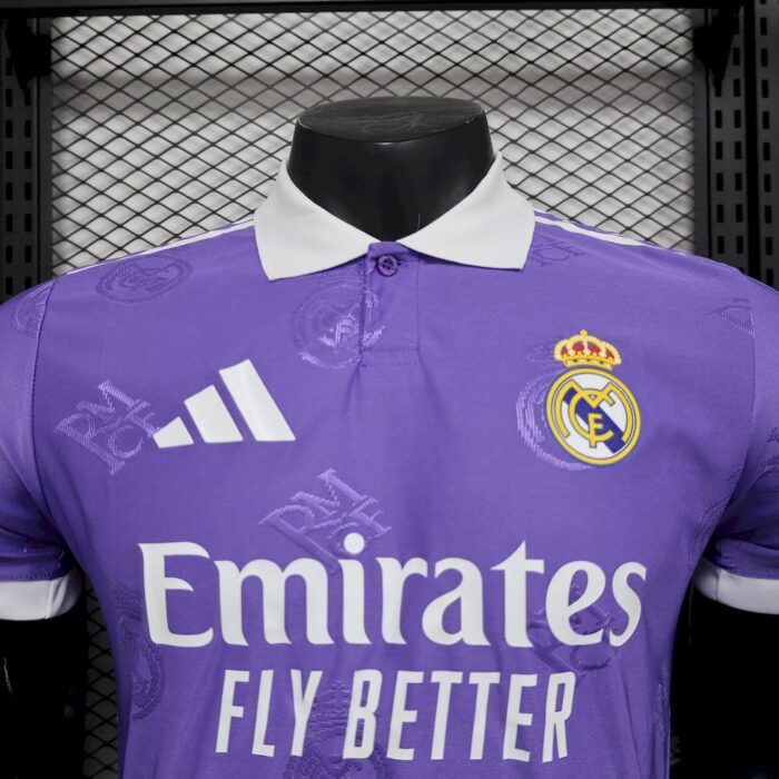 Mens Real Madrid 2025/26 Light purple Jersey Player Version 5