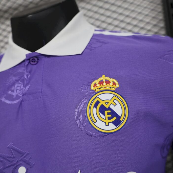 Mens Real Madrid 2025/26 Light purple Jersey Player Version 2