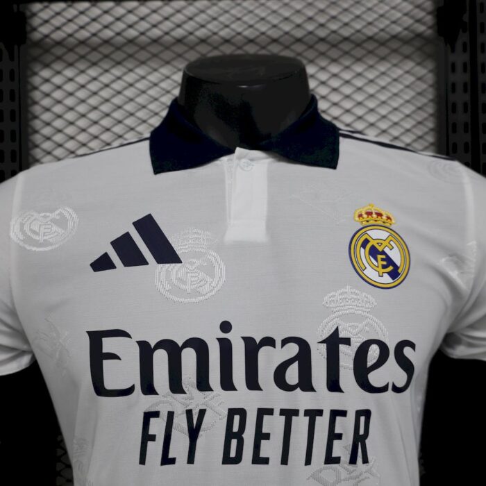 Mens Real Madrid 2025/26 White Jersey Player Version 3