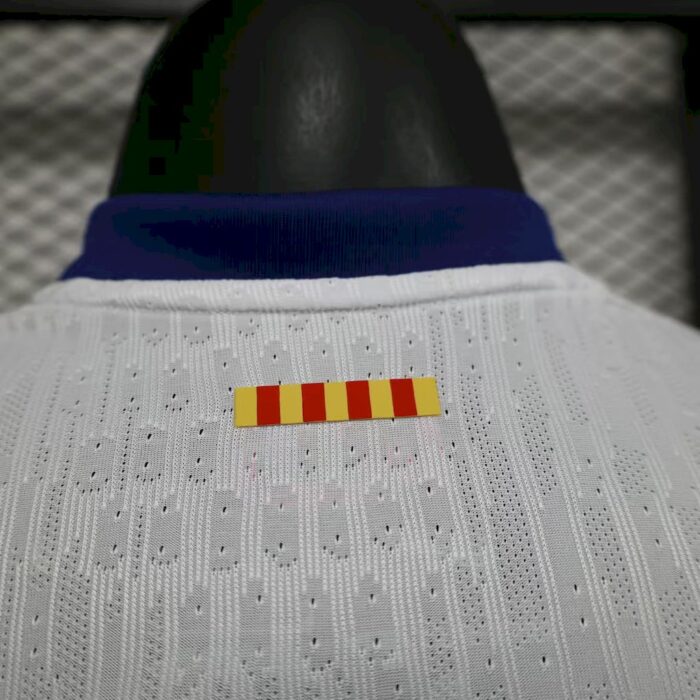 Mens Barcelona 2024/25 White exposure version Jersey Player Version 6