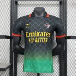 Mens AC Milan 2025/26 Co-Branded Black Edition Jersey Player Version