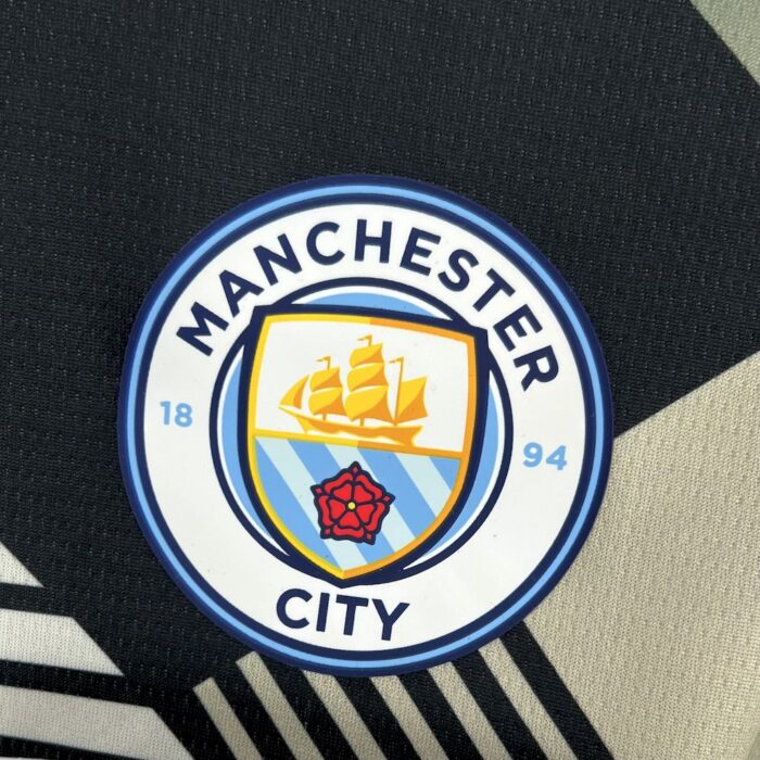 Mens Manchester City 2025/26 Black and yellow concept version Jersey 3