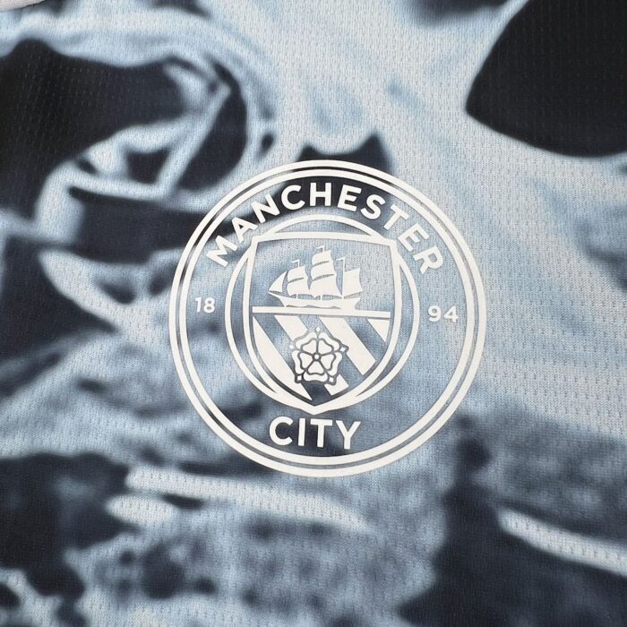 Mens Manchester City 2025/26 Black and blue concept version Jersey 5
