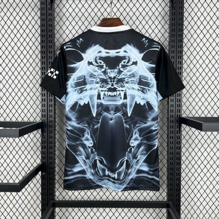 Mens Manchester City 2025/26 Black and blue concept version Jersey 1