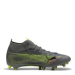 Puma Mens Ultra Firm Ground Football Boots – Silver/Yellow – view 4