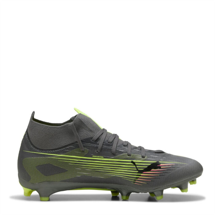Puma Mens Ultra Firm Ground Football Boots – Silver/Yellow – view 4