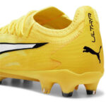 Puma Womens Ultra Ultimates.1 Firm Ground Football Boots – Yellow/White – view 5