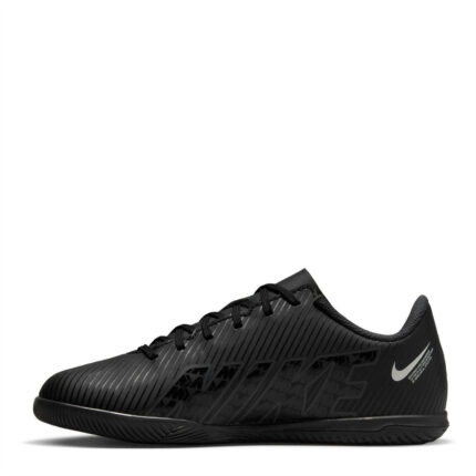 Nike Mercurial Vapor Junior Indoor Football Boots – Blk/Grey/White – view 2