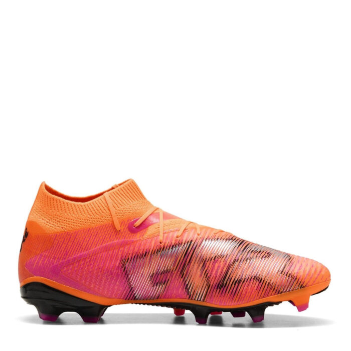 Puma Future 8 Firm Ground Football Boots – Orange/Black – view 4