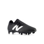 New Balance Furon V7+ Dispatch Junior Firm Ground Football Boots – Black/White - Image 4