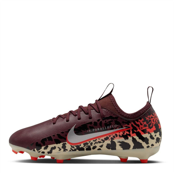 Nike Zoom Mercurial Vapor 16 Junior Firm Ground Football Boots – Burgundy/Print – view 2