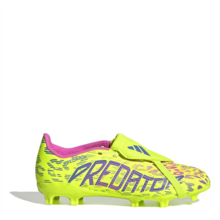 adidas Predator Junior Firm Ground Football Boots – Yellow/Pink
