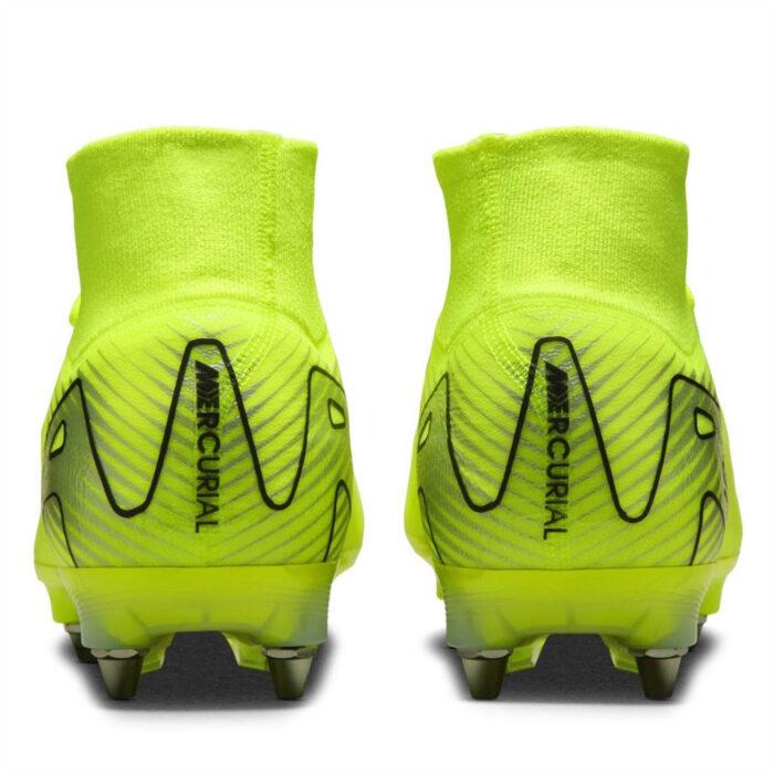 Nike Zoom Mercurial Superfly 10 Soft Ground Football Boots – Volt/Black – view 6