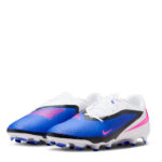 Nike Phantom 6 Low Firm Ground Football Boots – Blue/Wht/Pink – view 4