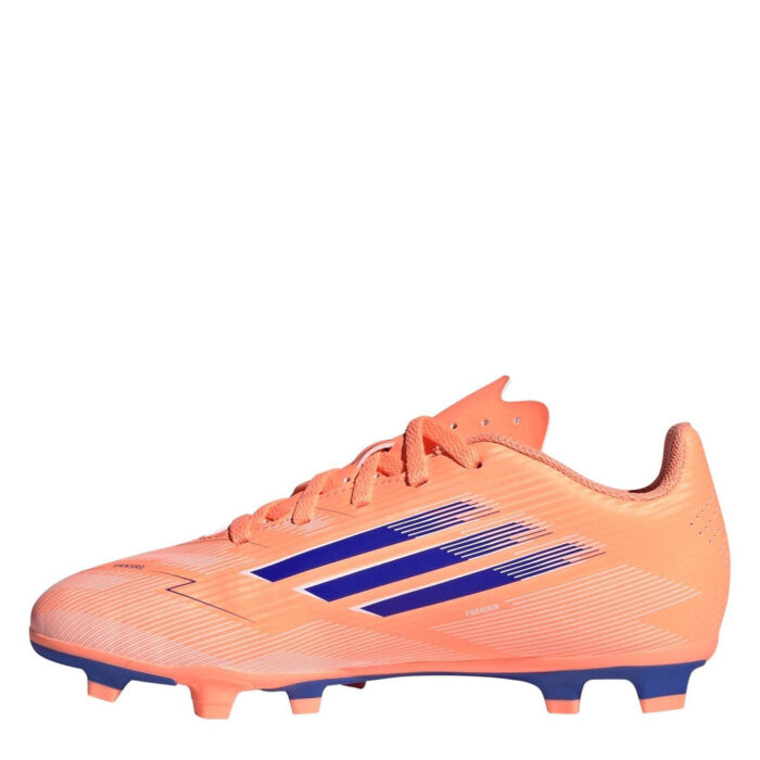 adidas F50 Messi Junior Firm Ground Football Boots – Orange/Blue – view 2