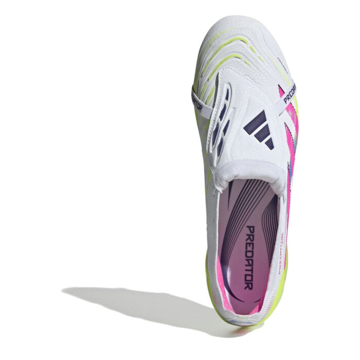 adidas Predator Firm Ground Football Boots – White/Pink – view 5