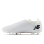 New Balance Furon V7+ Dispatch Firm Ground Football Boots – White/Black - Image 4