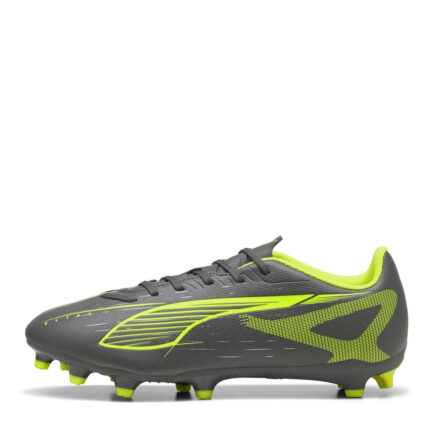 Puma Ultra 5 Firm Ground Football Boots – Silver/Yellow – view 2