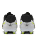 Nike Tiempo Legend 10 Junior Firm Ground Football Boots – Silver/Volt – view 6