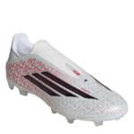 adidas F50 Firm Ground Football Boots – White/Blk/Red – view 3