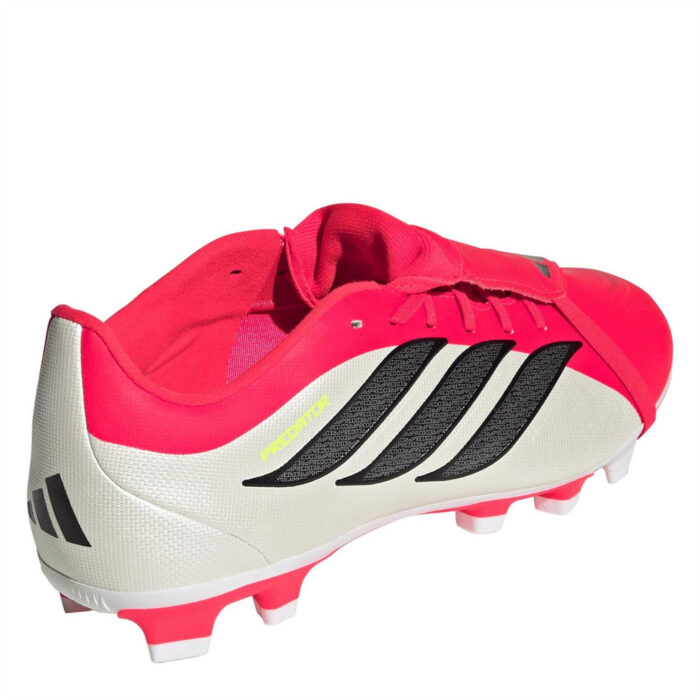 adidas Predator Fold Over Tongue Firm Ground Football Boots – Red/Blk/White – view 4