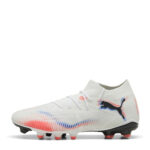 Puma Future 8 Firm Ground Football Boots – White/Black/Red - Image 2