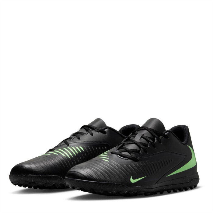 Nike Phantom 6 Low Turf Football Boots – Black/Green – view 4