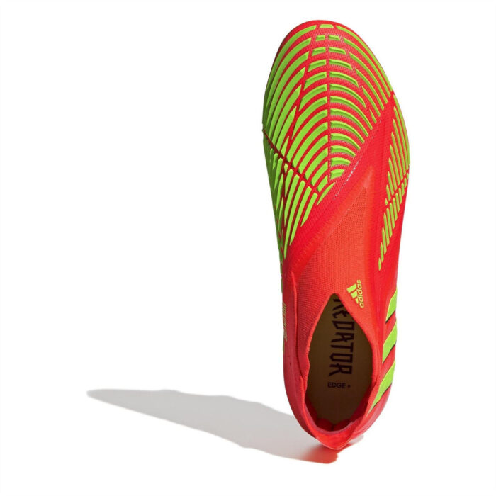 adidas Predator + Firm Ground Football Boots – Red/Green/Blk - Image 5