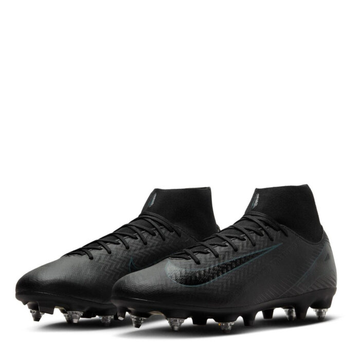 Nike Mercurial Superfly 10 Soft Ground Football Boots – Black/Green – view 4