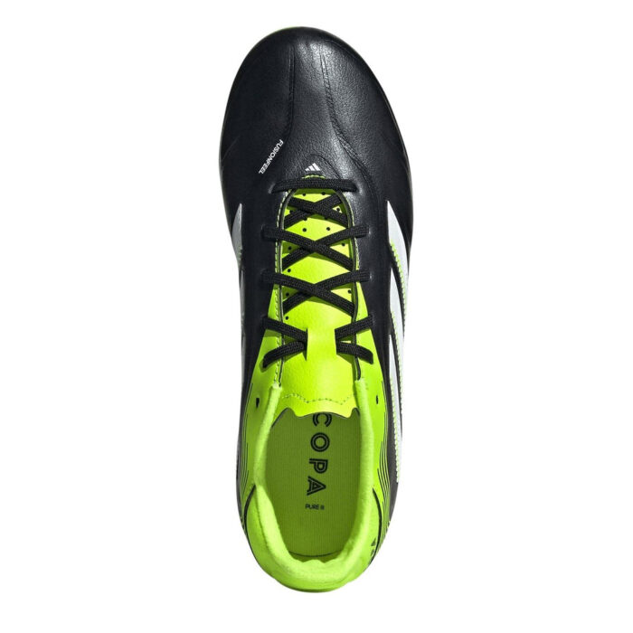 adidas Copa Pure 3 Junior Firm Ground Football Boots – Black/Lemon - Image 5