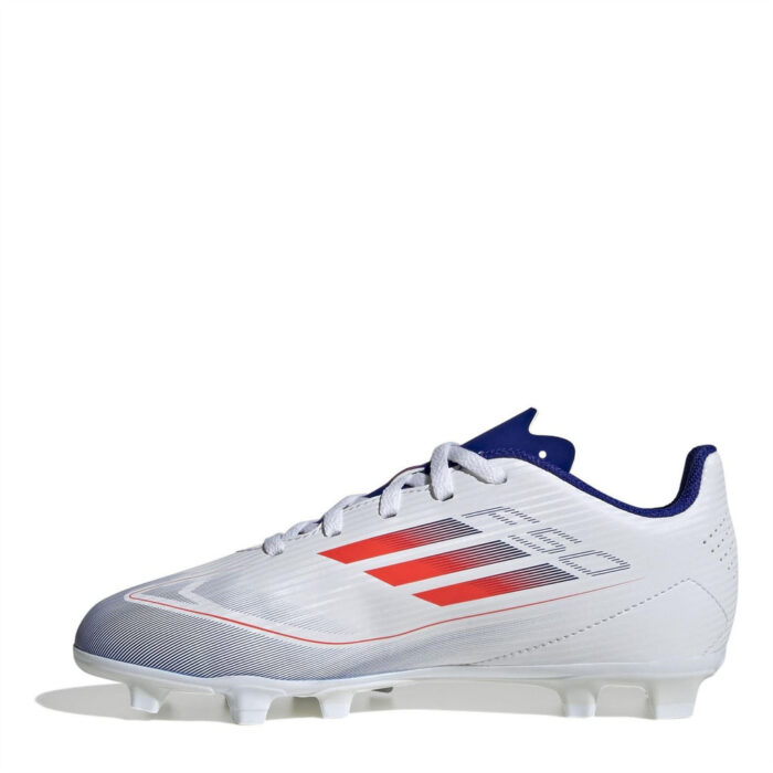 adidas F50 Junior Firm Ground Football Boots – White/Red/Blue – view 8