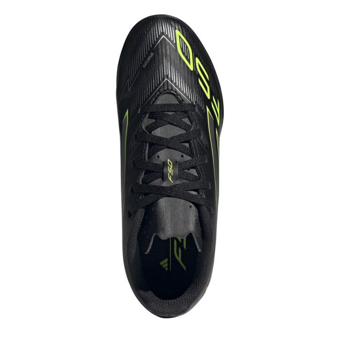 adidas F50 Messi Junior Turf Football Boots – Black/Lemon - Image 5