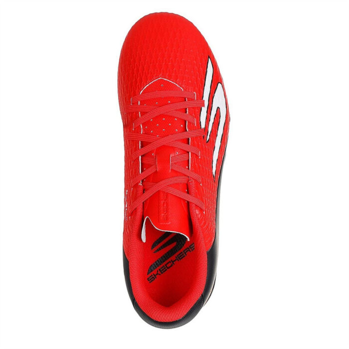 Skechers Skx.2 Junior Firm Ground Football Boots – Red/Black - Image 5