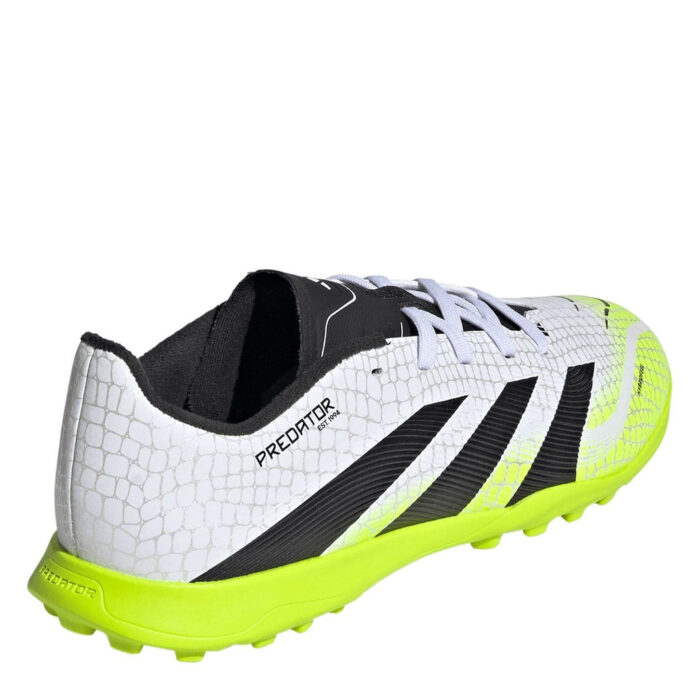 adidas Predator Junior Turf Football Boots – White/Blk/Lemon – view 4