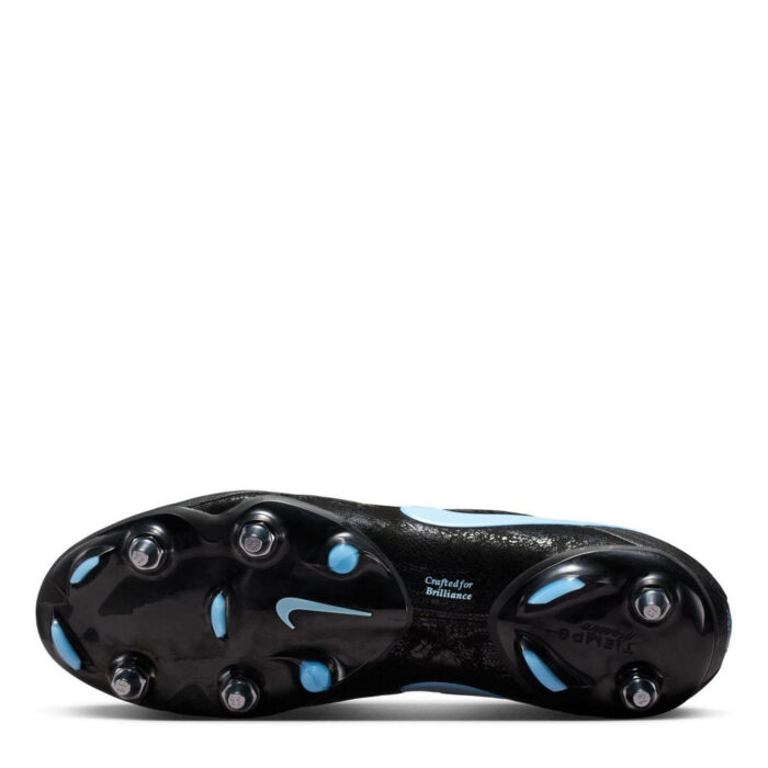 Nike Tiempo Soft Ground Football Boots – Black/Blue – view 3