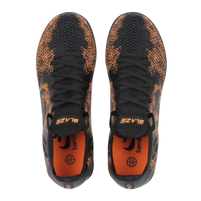 Sondico Blaze Junior Turf Football Boots – Black/Orange – view 6