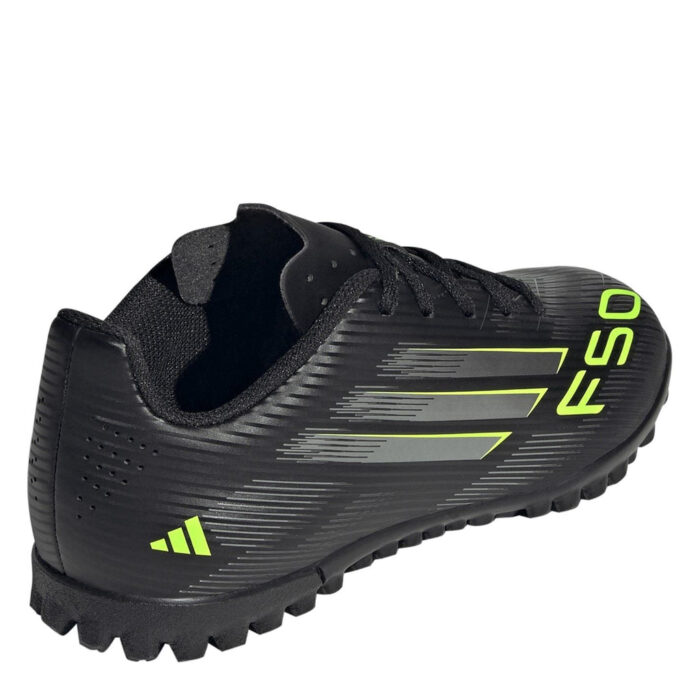 adidas F50 Messi Junior Turf Football Boots – Black/Lemon – view 4
