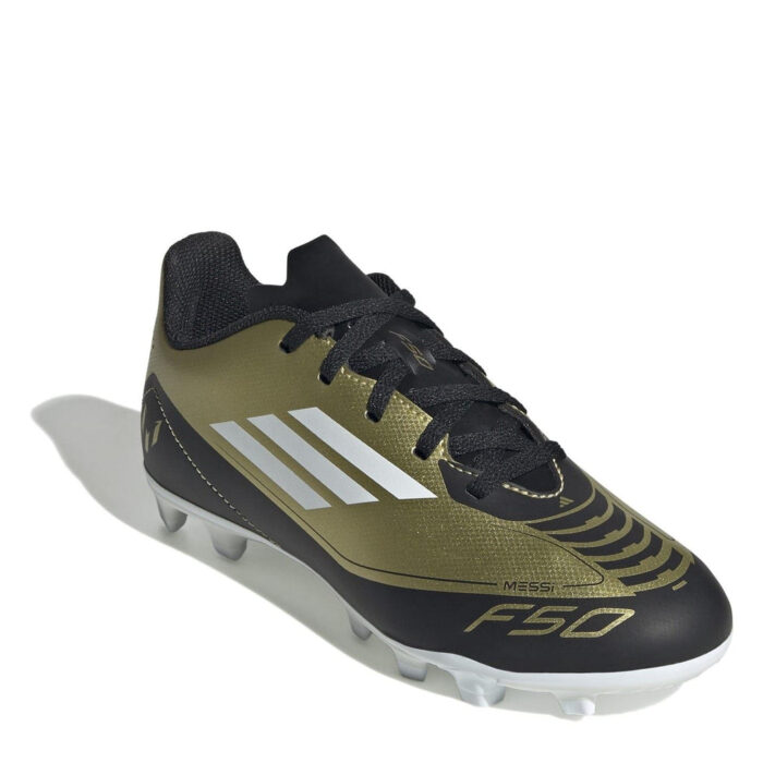 adidas F50 Junior Firm Ground Football Boots – Gold/Black – view 3
