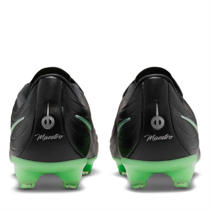 Nike Firm Ground Football Boots – Black/Green – view 5