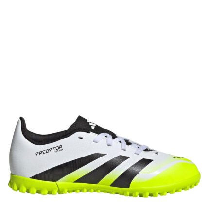 adidas Predator Junior Turf Football Boots – White/Blk/Lemon