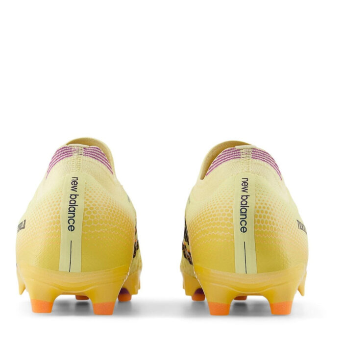 New Balance Tekela V4+ Firm Ground Football Boots – Orange/Black – view 4