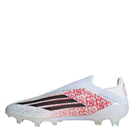 adidas F50 Firm Ground Football Boots – White/Blk/Red – view 2