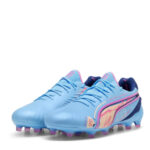 Puma King Firm Ground Football Boots – Blue/Pink