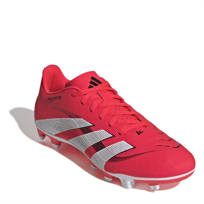 adidas Predator Firm Ground Football Boots – Red/White – view 3