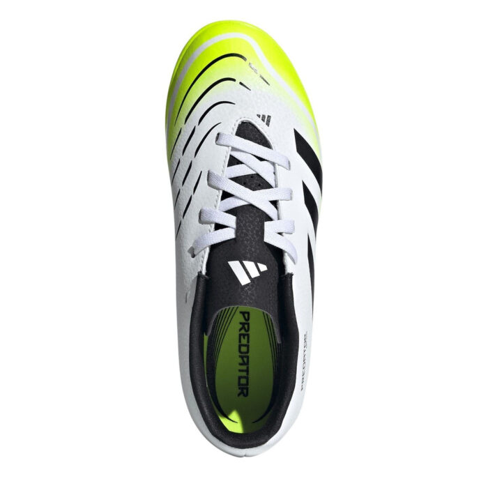 adidas Predator Junior Turf Football Boots – White/Blk/Lemon - Image 5