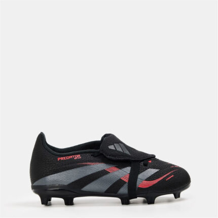 adidas Predator Junior Firm Ground Football Boots – Black/Grey