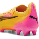 Puma Womens Ultra Ultimates.1 Firm Ground Football Boots – Orange/Black – view 5