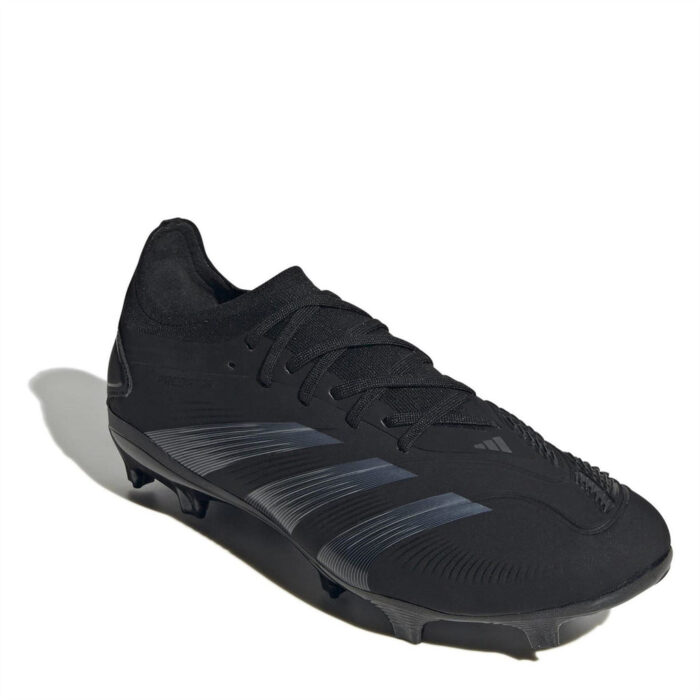 adidas Predator 24 Firm Ground Football Boots – Black/Grey – view 3