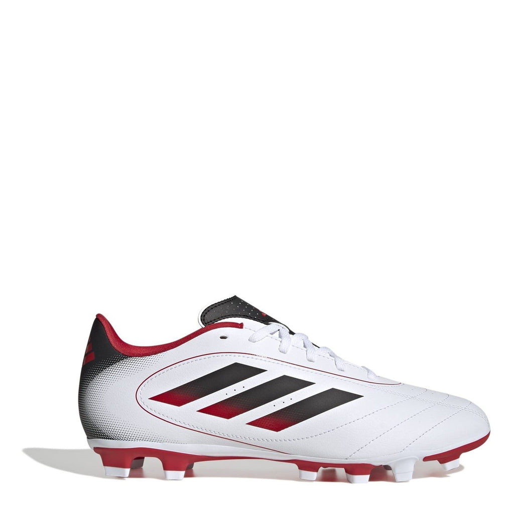 adidas Goletto Firm Ground Football Boots – White/Solar Red