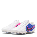 Nike Tiempo Ligera Firm Ground Football Boots – Blue/Wht/Pink - Image 4